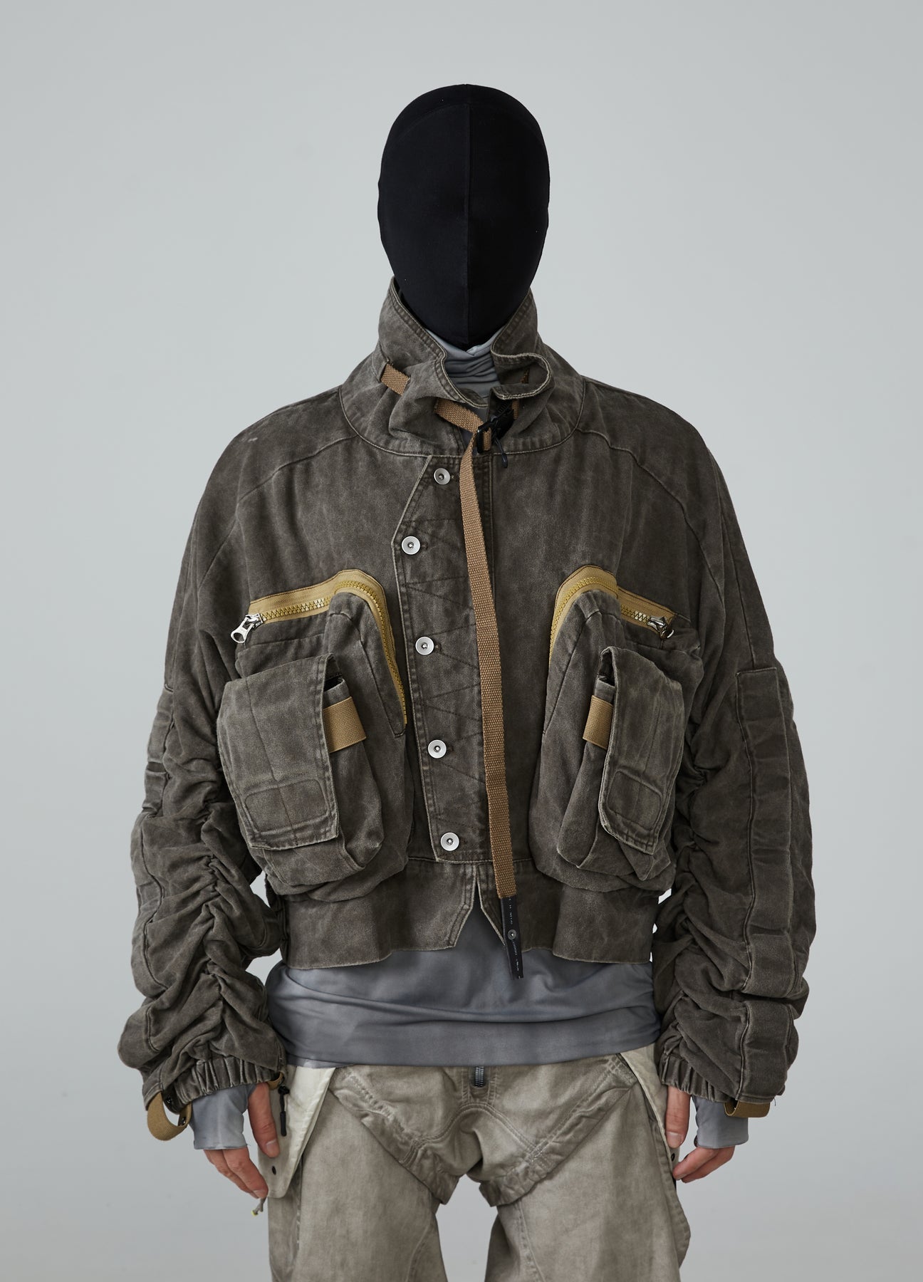 Wasteland Distressed Pocket Style Cargo Jacket