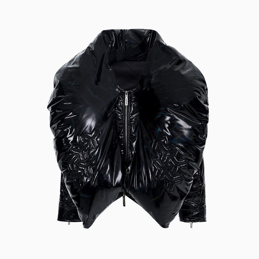 Asymmetric Glossy Heavyweight Thick Duck Down Jacket and Pant