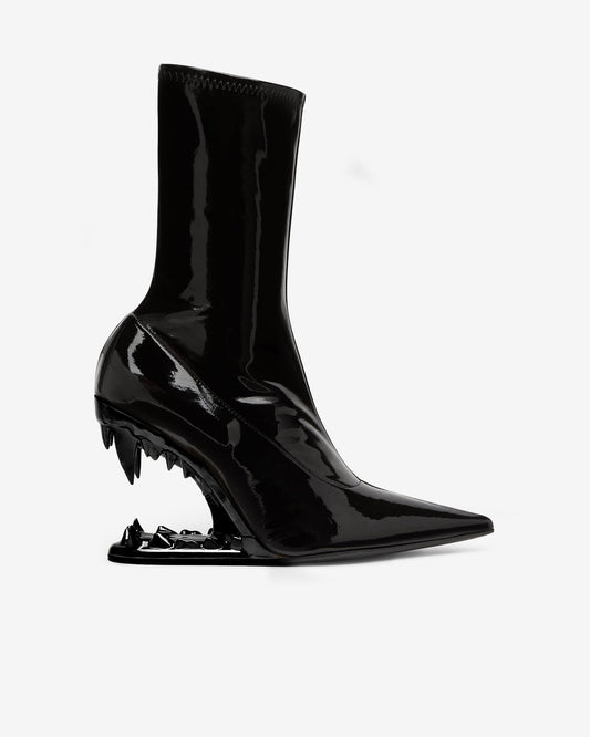 Monster Bite Leather High-Heel Ankle Boots