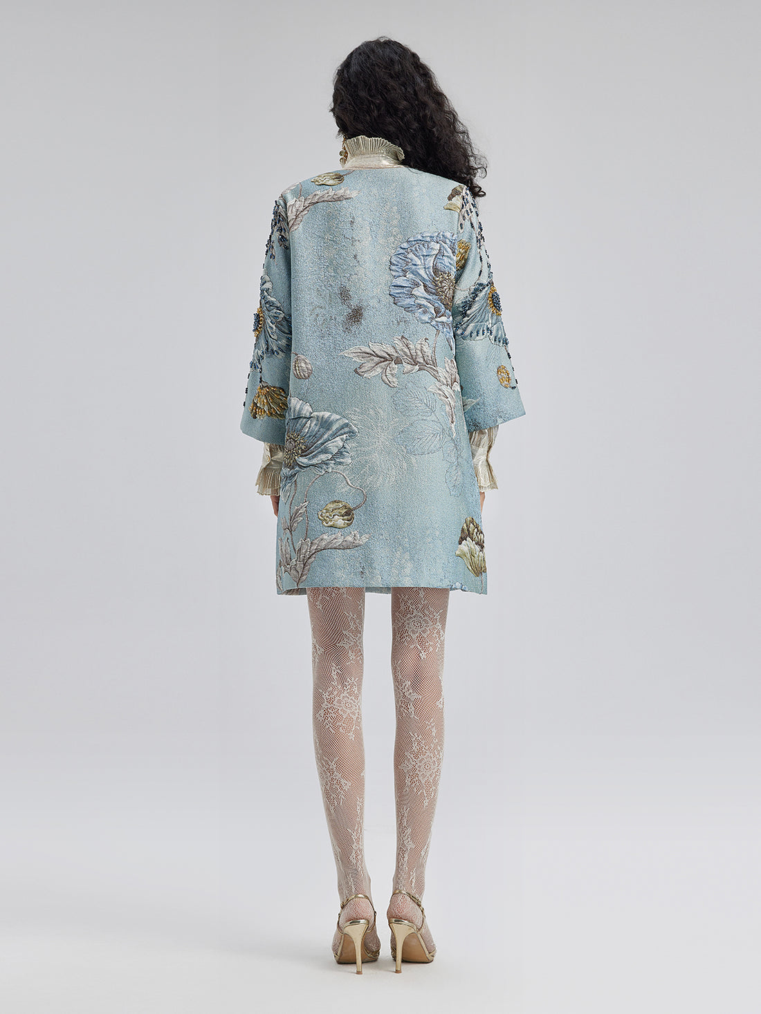 Handcrafted Floral Embroidery Coat