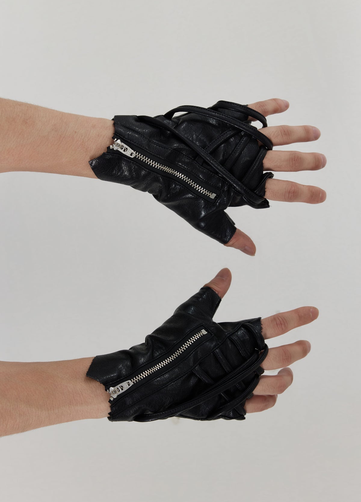 Tactical Mechanics Biker Style Leather Gloves