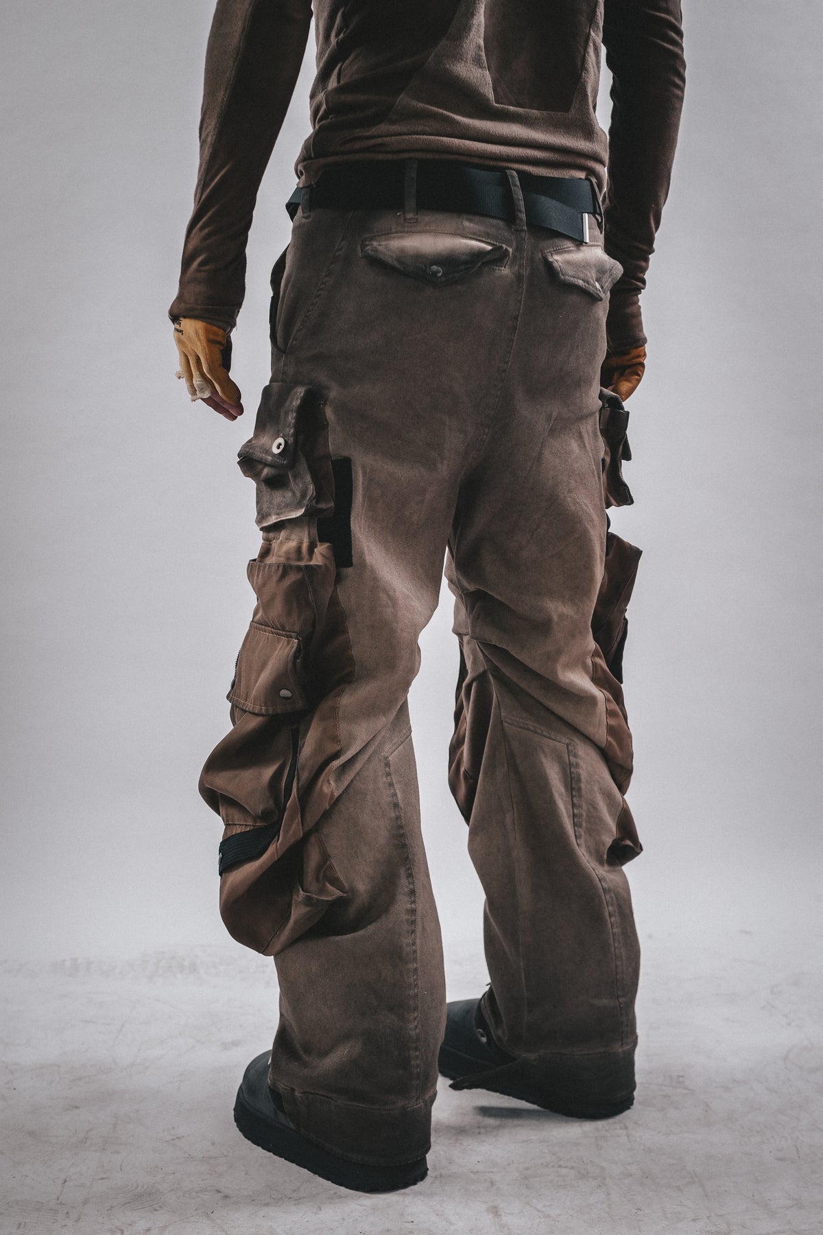 Apocalyptic Big Pockets Wide-Leg Cargo Pants