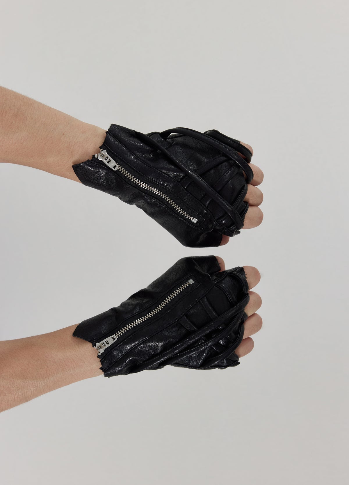 Tactical Mechanics Biker Style Leather Gloves