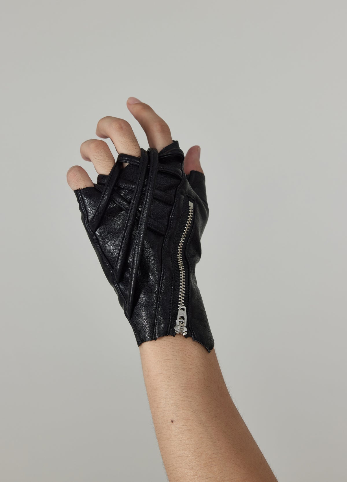 Tactical Mechanics Biker Style Leather Gloves