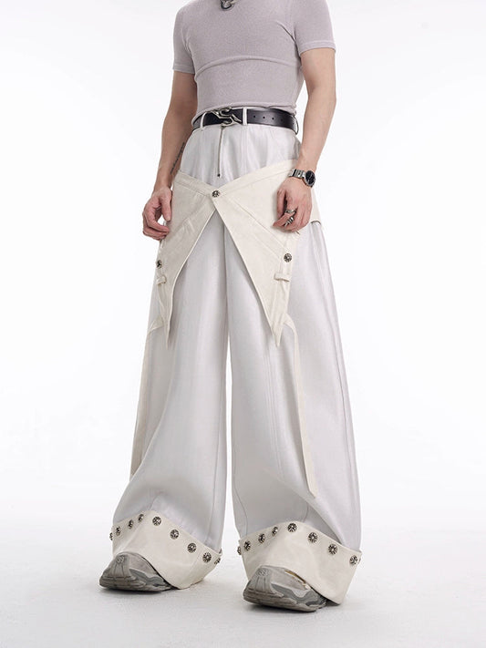 Icon Leather Rivet Baggy Pants