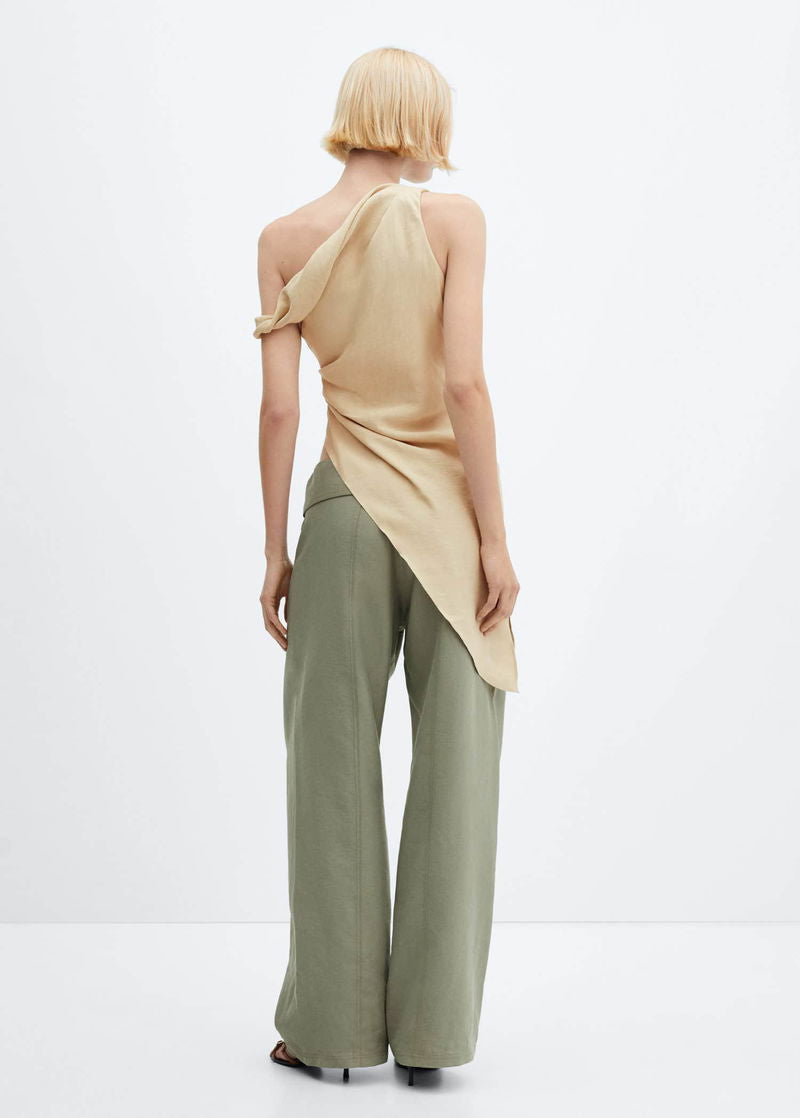 Asymmetric Ruched Top